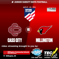 JV Football Cass City at Millington NFHS Network logo